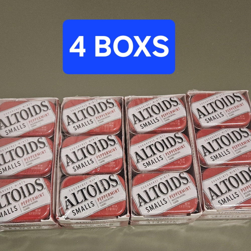 Altoids Smalls,Sugar Free, Peppermint Mints - 4 Boxes Best Before 01/25,